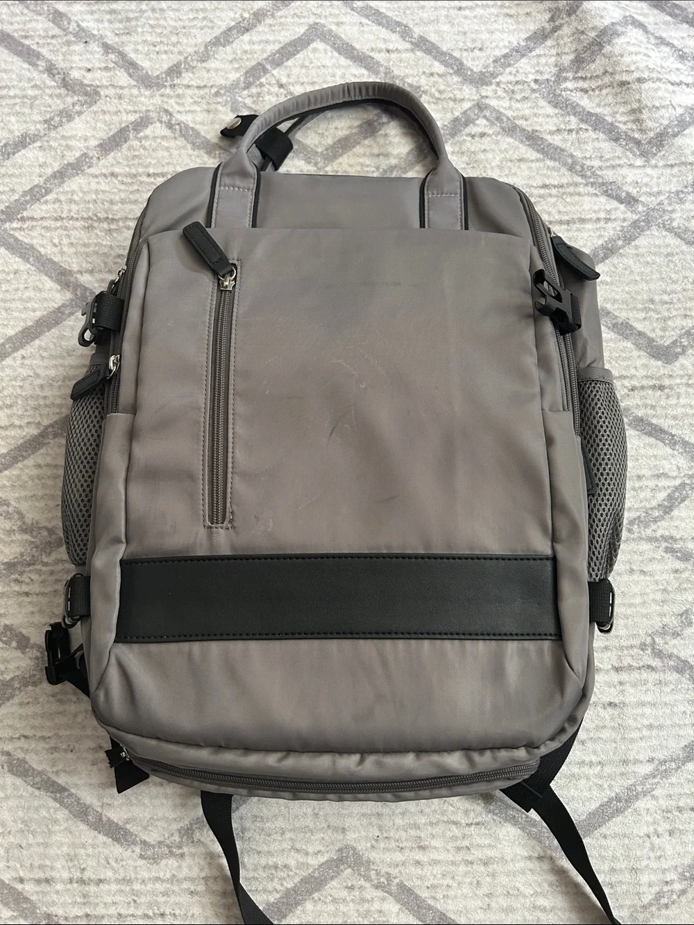 Gray Travel Backpack -